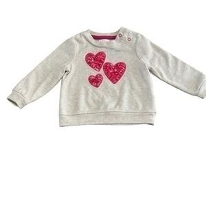 Cat & Jack Sparkle 💖 Heart Sweater 12 months